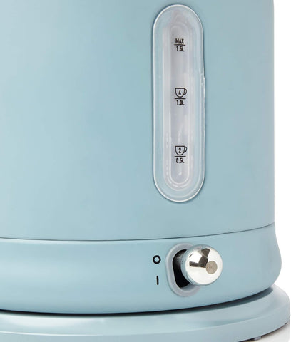 Highclere 1.5L Electric Kettle - 3000W Fast Boil, Cordless, 360° Swivel Base, Stainless Steel, Lightweight & Easy to Clean