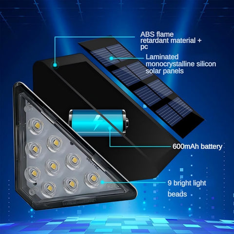 Solar Step Lights 6 Pack, Outdoor Stair Lights with Auto On/Off