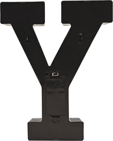 Y Style Black LED Marquee Letter Light, Battery Powered Decorative Night Lamp for Home, Party, Wedding and Event Decor