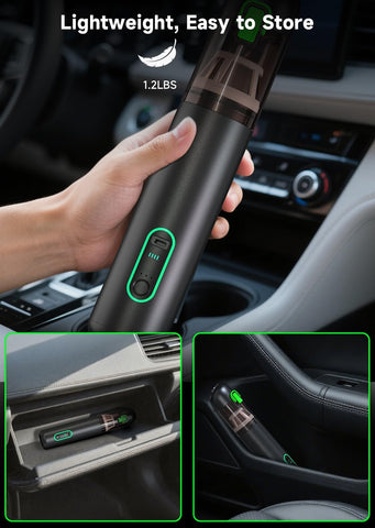 RapAir Handheld Vacuum Cleaner Black, 4-in-1 Cordless Mini Car Hoover