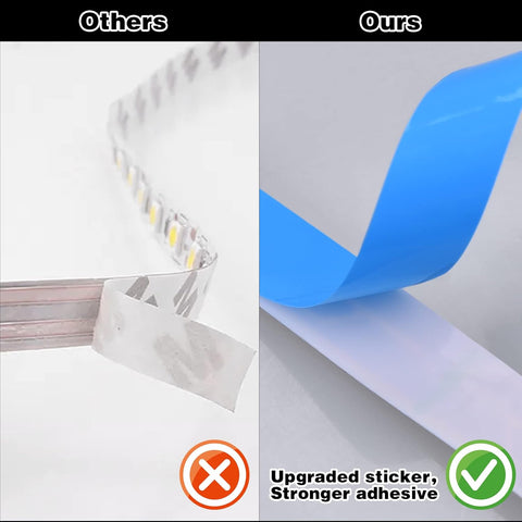 12V Red LED Strip Light 5M with Plug, 300 LED SMD5050 Flexible Cuttable Dimmable Tape Light for Bedroom, TV Backlight, Party & Indoor Decoration