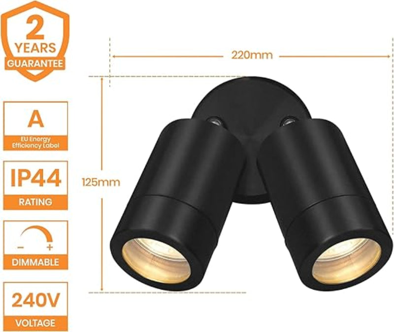 Buy Modern LED Twin Wall Spotlight In UK - Shop Now!