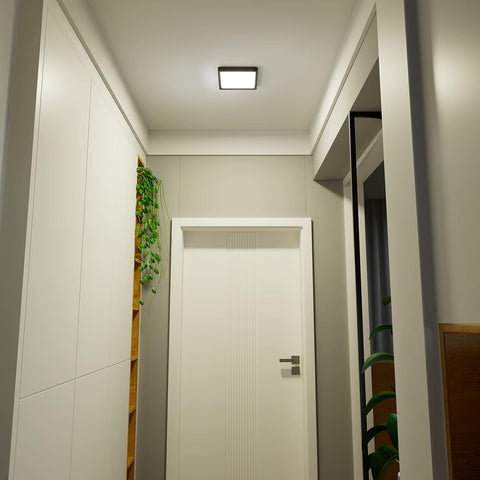 LED Ceiling Light Square, 28W 3200LM, 3 Color Temperature (3000K/4000K/6500K), IP54 Waterproof Flush Mount Light for Bathroom, Bedroom, Kitchen & Hallway