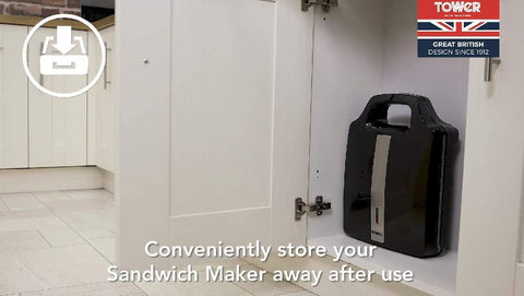 4 Slice Deep Fill Sandwich Maker 1600W Non-Stick Ceramic Toastie Press