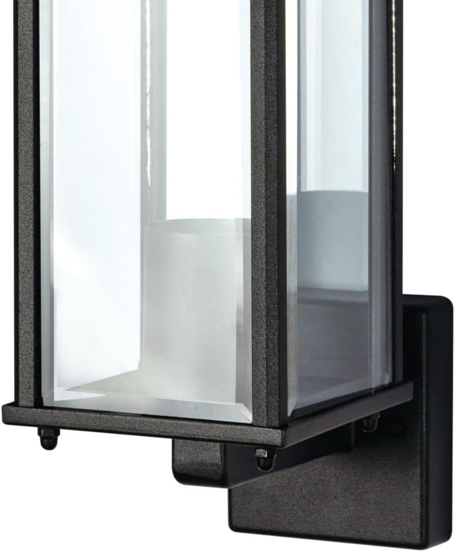 Mains powered wall light with E27 bulb holder

