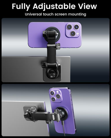 OHLPRO MagSafe Car Mount Charger for iPhone 16 15 14 13 Pro Max – Black