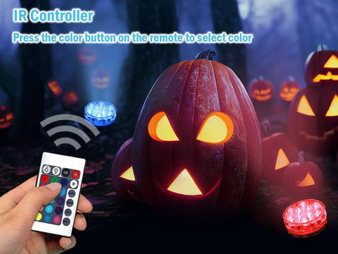 4 Pieces Submersible LED Lights – Waterproof Colour Changing Underwater Lights with Remote Control for Ponds, Weddings, Parties & Festive Décor