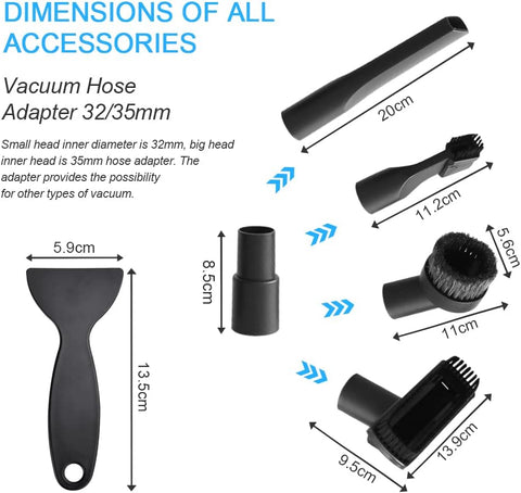 BUZIFU 6 PCS Vacuum Cleaner Accessories Set