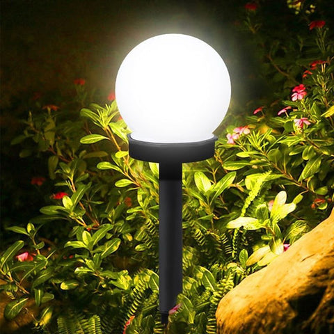3 Packs of LED Solar Ball Lights, Outdoor Courtyard Decorative Floor Lights, Wireless Dusk to Dawn Waterproof Garden Road Landscape lamp.