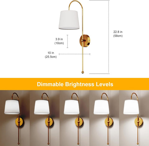 Rechargeable Battery Operated Wall Lights with Remote
