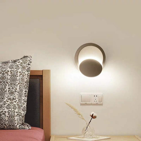Chrasy Adjustable LED Wall Light – 5W Rotatable Indoor Wall Lamp, Modern Sconce for Living Room, Bedroom, Bathroom, Stairs, Hallway, Warm White Fixture (White Finish)
