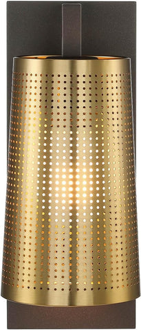 Industrial E27 Brass Bronze Wall Lamp