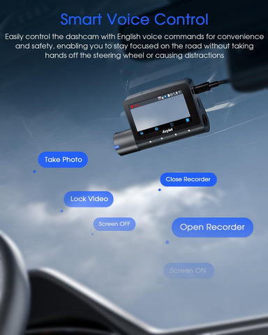 Avylet 5K/4K Triple Dash Cam with Front, Rear & Interior Cameras