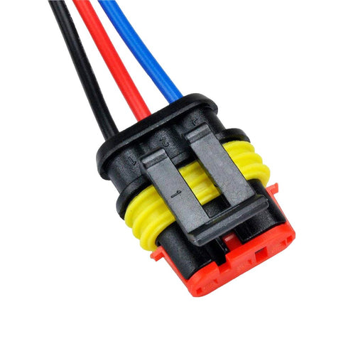 GTIWUNG 5 Kit 3 Pin Way Waterproof Electrical Connector Wire, Automotive Wire Connectors, Car Plug Socket Kit, Insulated and Sealed, Terminal Connector
