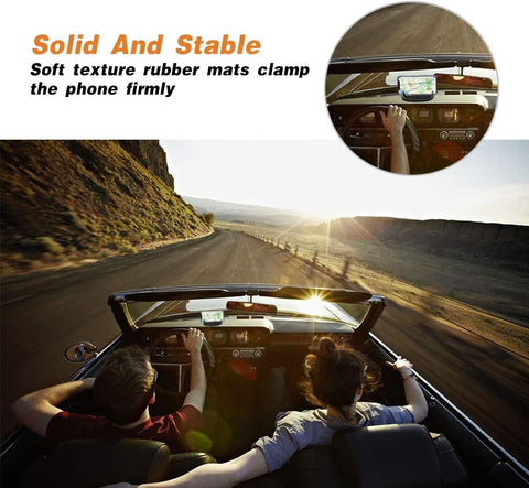 Cinati Car Phone Holder Silicone Dash Mount – Slip Free Universal Stand