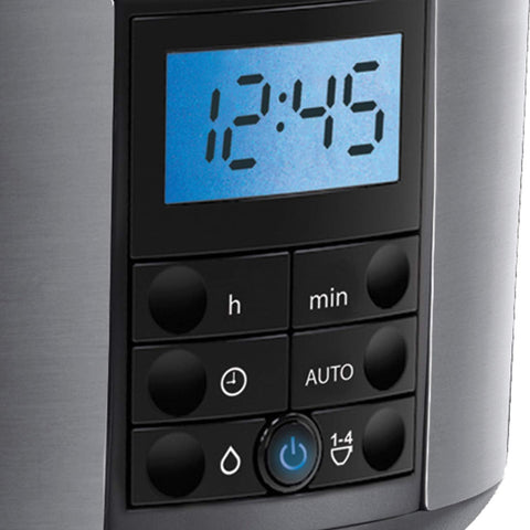 Buckingham Filter Coffee Machine: 10-Cup, Fast Brew, 24hr Programmable Timer, Keep Warm, Permanent Washable Filter, Auto Clean