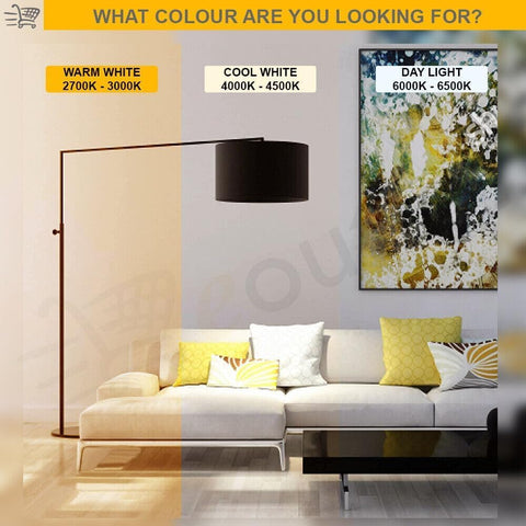 B22 LED Bulb Warm White 3000K 60W Equivalent 7.3W 4 Pack