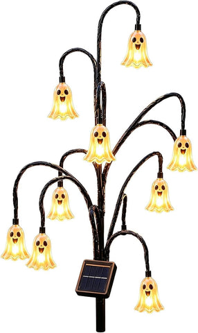 Halloween Ghost Light - Solar Garden Stake, Lawn Yard Lamp, Outdoor Decor