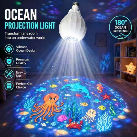 Keeplus Rotating Christmas Projector Bulb E27 – 16 Pattern Dynamic Festive Projection Light for Christmas, Halloween, Bedrooms & Seasonal Décor