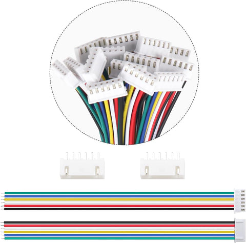 Lyeteung 6-Pin JST-XH Connector Kit with 22AWG 150mm Cable