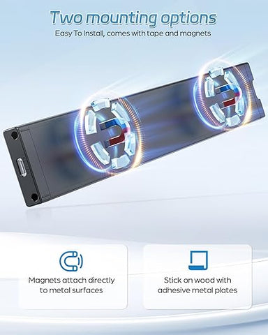 Rechargeable LED Under Cabinet Lights - Motion Sensor Wardrobe Lights