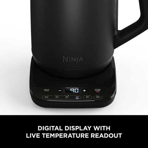 Perfect Temperature Kettle 1.7L – LED Display, Rapid Boil, Temperature Control & Keep Warm – Black & Copper