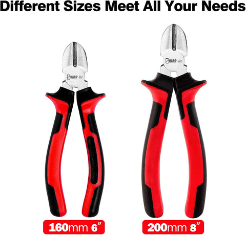 2-Piece Wire Cutters Pliers Set – 160mm & 200mm