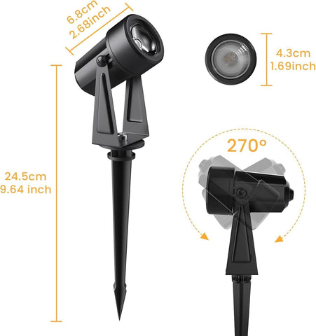 4 Pack 14M/46FT Garden Lights Mains Powered with Adapter
