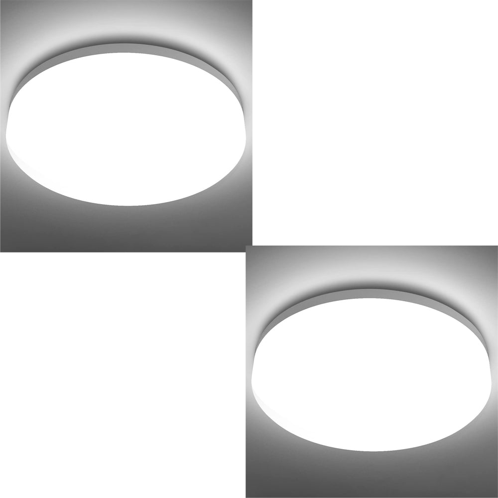 24W RGB Dimmable LED Ceiling Light, 12", Remote, 3000-6500K