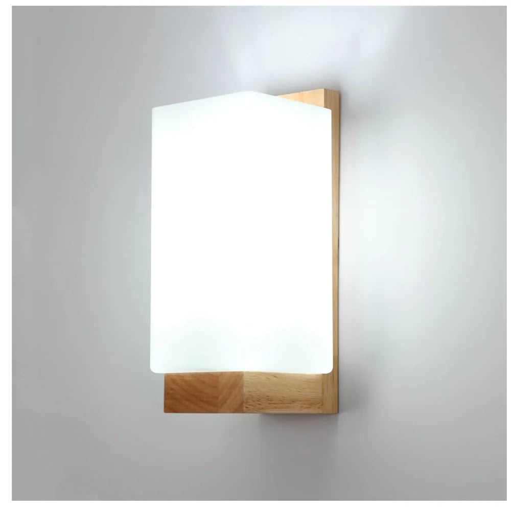 Wooden Wall Light E27 Modern Minimalist Indoor Lamp