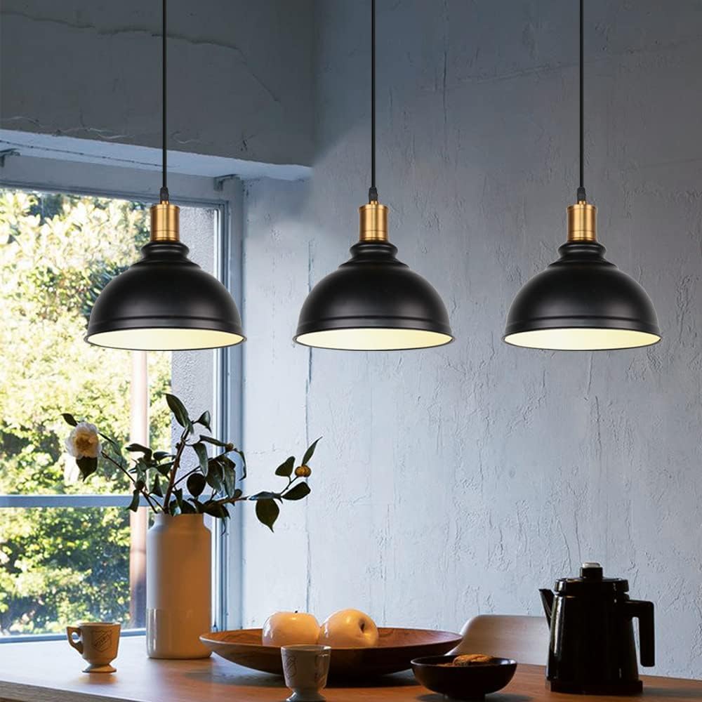 Matte Black Industrial Pendant Light UK

