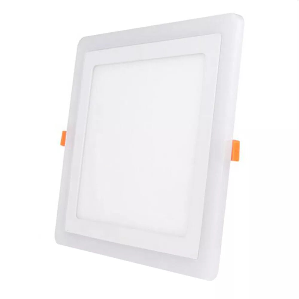 6W+3W LED Recessed Flush Mount Blue Edge-Lit Panel Light Round / Square Downlight