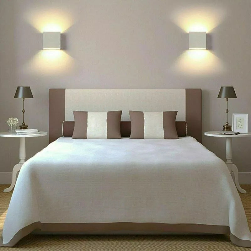 6W Modern LED Up Down Wall Light – Cube Sconce Lamp for Indoor UK