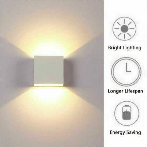 Up and down lighting effect from the modern wall sconce

