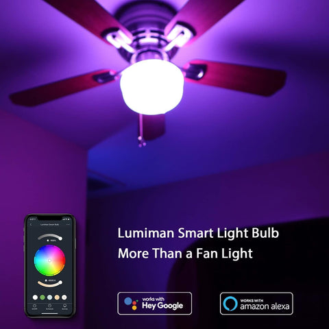 E14 Smart Light Bulb, Alexa Candle Bulb, Colour Changing Chandelier Lights, Dimmable Tunable, RGBCW,4W 400LM, Works with Alexa and Google Assistant, APP Control by Smartphone [Energy Class F] - thelights4u.com