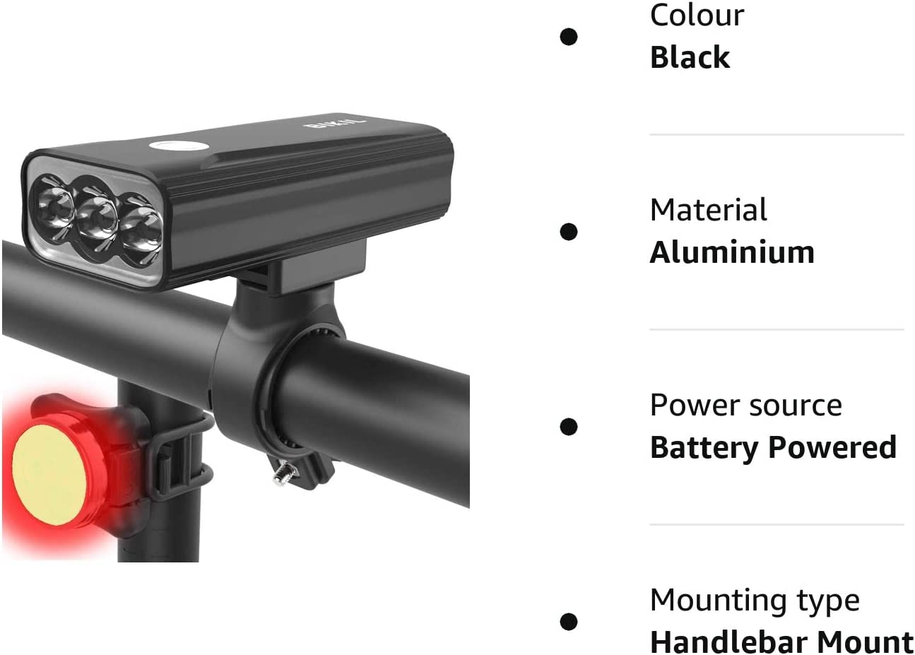 Bike Lights - Front & Back, USB C Rechargeable, Super Bright