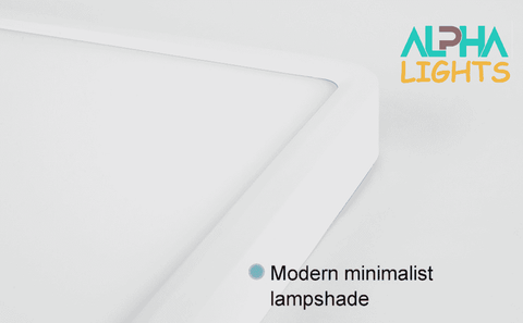 LED bedroom ceiling light with a sleek round design


