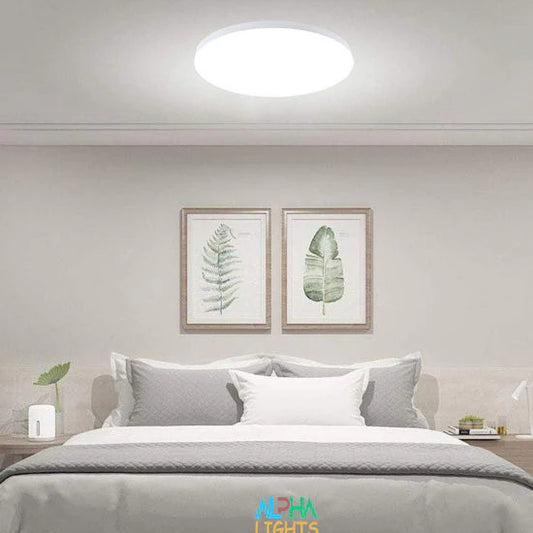 18W LED Ceiling Light, 1850lm Brightness, IP54 Waterproof, 5000K Daylight White, Large Flush Mount for Bedroom, Living Room, Bathroom and Hallway