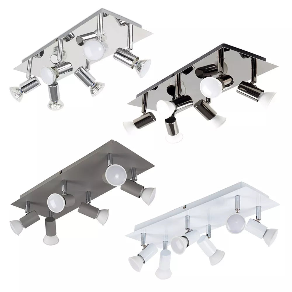 Modern 6-Way Ceiling Spot Lamp UK

