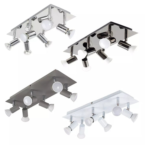 Modern 6-Way Ceiling Spot Lamp UK

