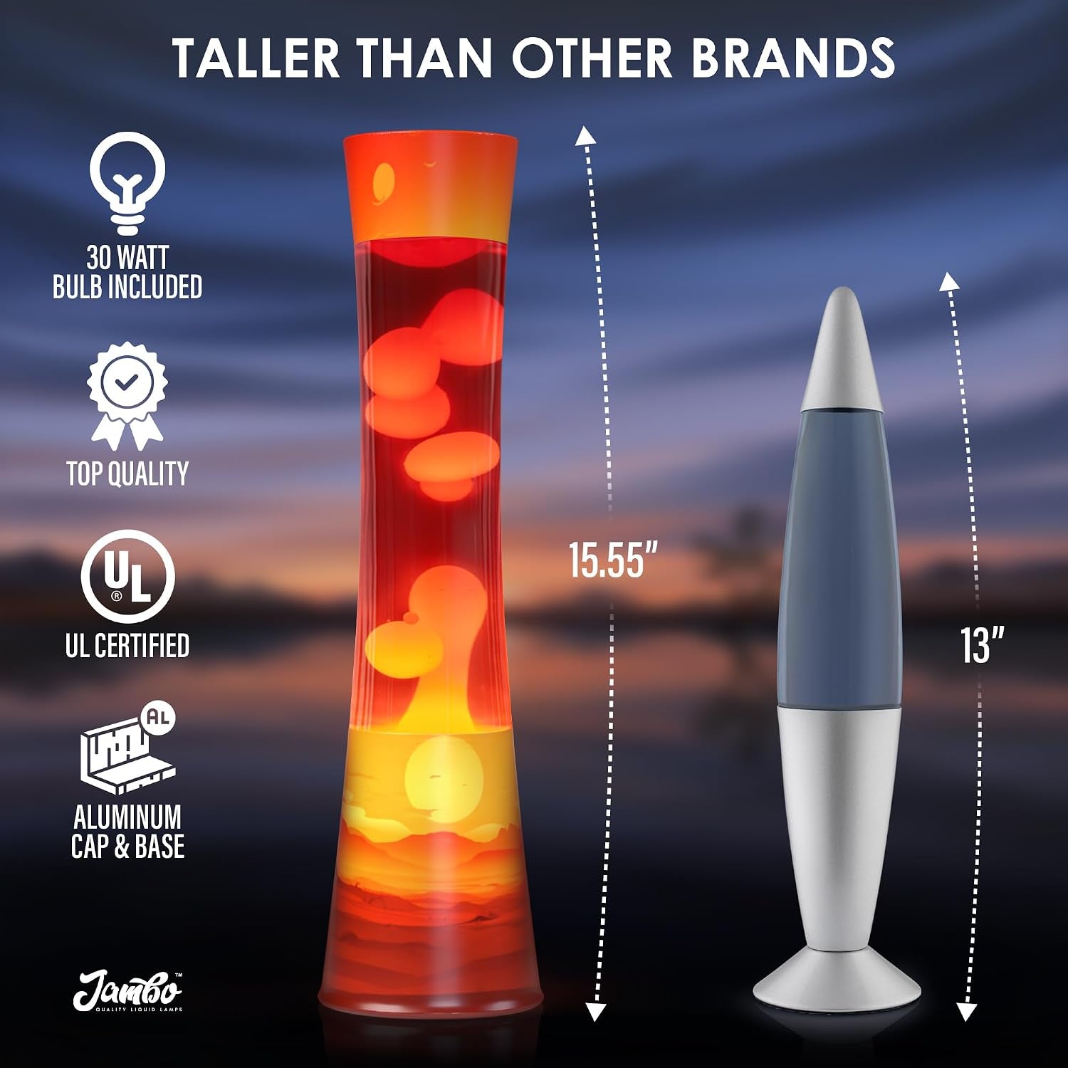 15.5" the Upgraded Motion Lamp, Sunset Decal Motion Light, Beautiful Home Decor, Living Room Bedroom Lamp, Relaxing Nightlight for Teens, Kids & Adults