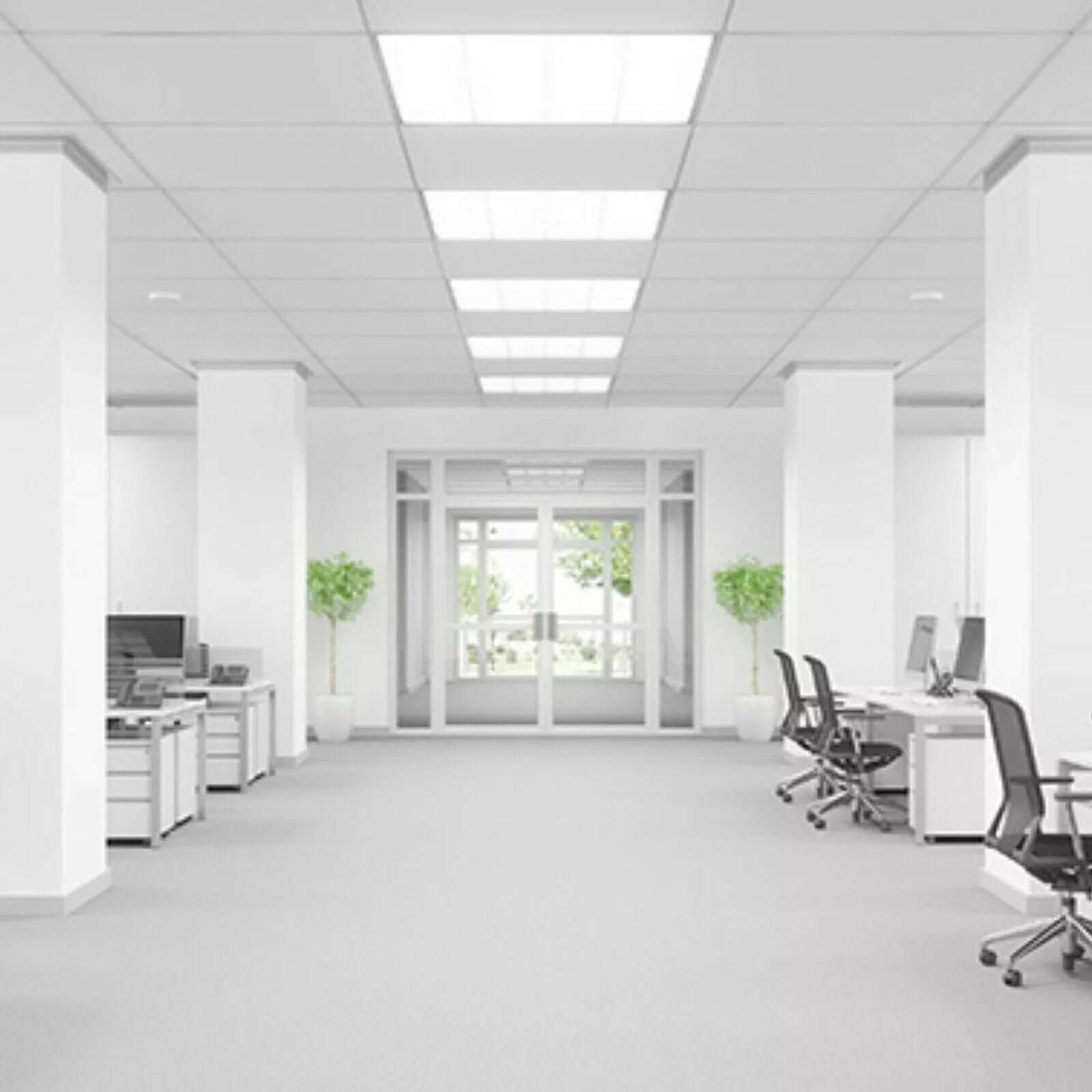 Commercial LED ceiling light 600x600mm UK


