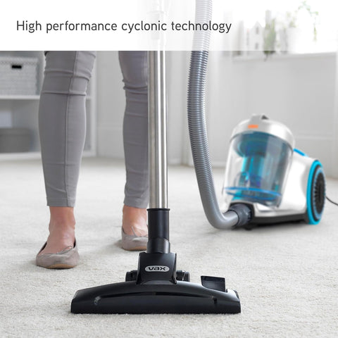 Vax Pick Up Pet Cylinder Vacuum Cleaner – 2.5L Bagless, Compact Lightweight Corded Vac with Turbo Tool for Pet Hair