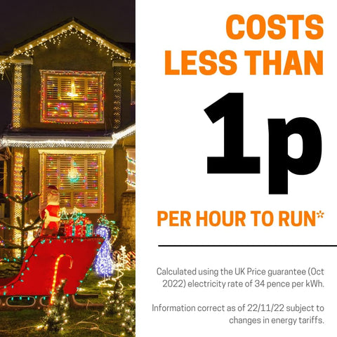 220 LED Multicolour Icicle Christmas Lights – 7.5m Outdoor & Indoor Fairy String Lights with Timer | Mains Powered, Green Cable for Garden, Party & Bedroom Decor