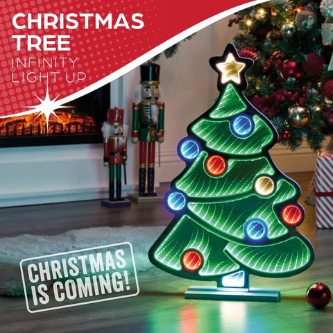 Christmas Tree Infinity Light – Multi-Coloured LED, 60cm