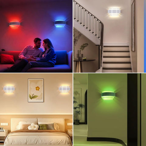 Battery Operated Cordless Wall Light with Remote and Rechargeable Bulb