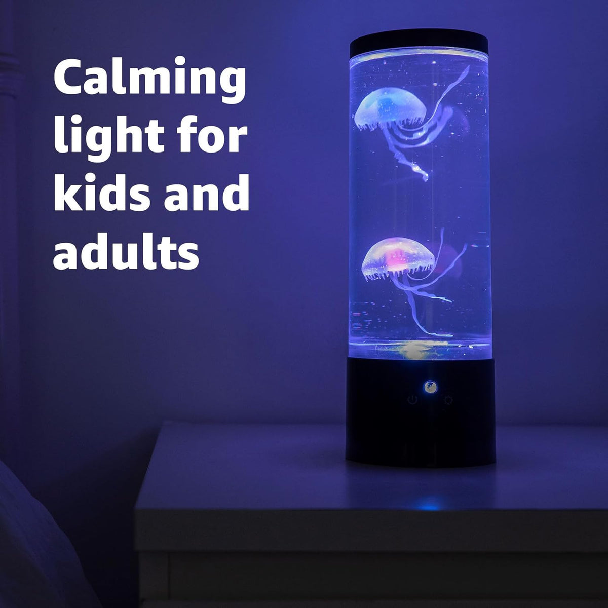 Jelly Fish Lava Lamp Aquarium Sensory Lamp for All Ages, Remote controled USB Table Lamp