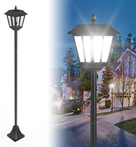 1.8M Solar Lamp Post Outdoor Garden Light