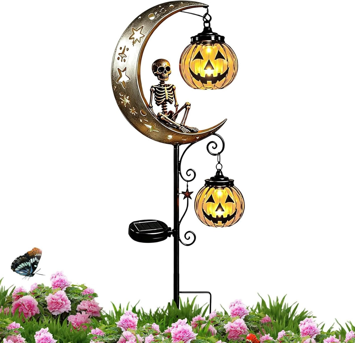 Solar Halloween Garden Stake Light Holiday Waterproof Pathway Lighting