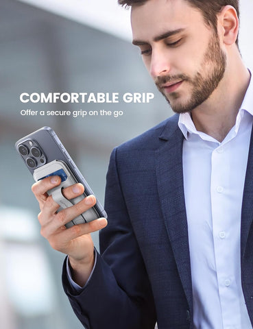 Magnetic Phone Wallet Stand with Card Holder